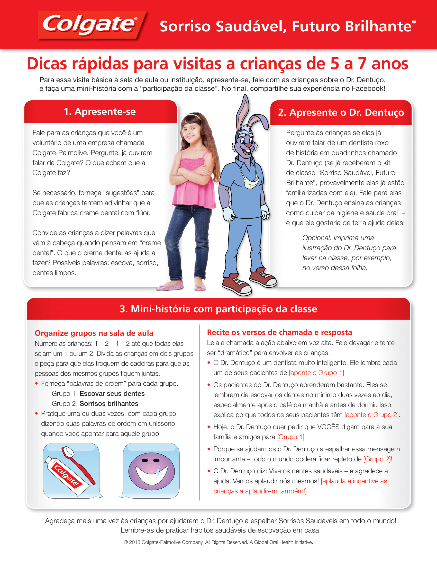 Classroom Visit Guide for Volunteers (Ages 5-7)