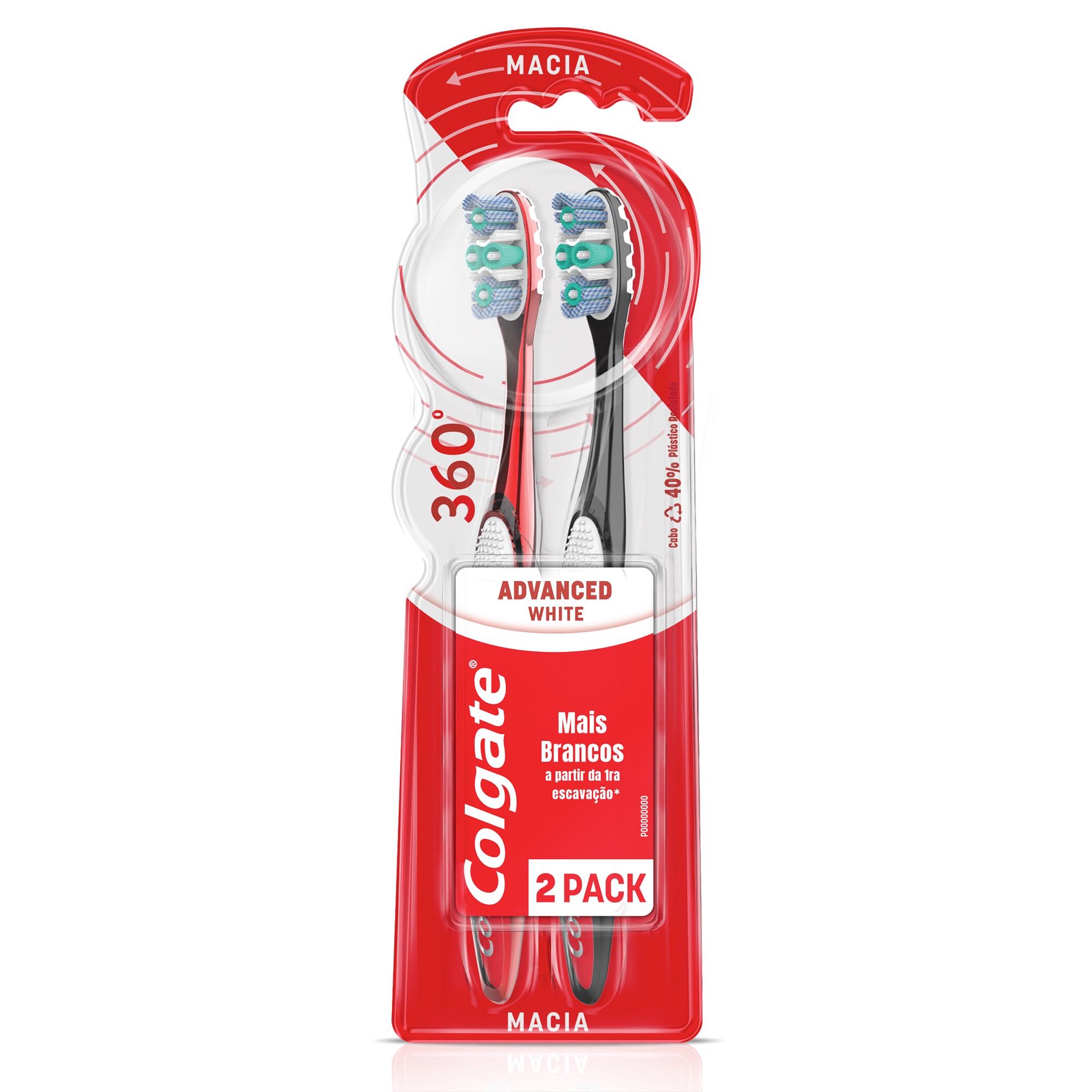 Escova de dente Colgate 360º Luminous White