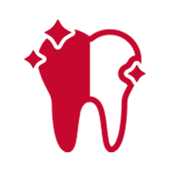 Ícone de dente protegido para indicar que a caneta clareadora dental é segura para o esmalte do dente