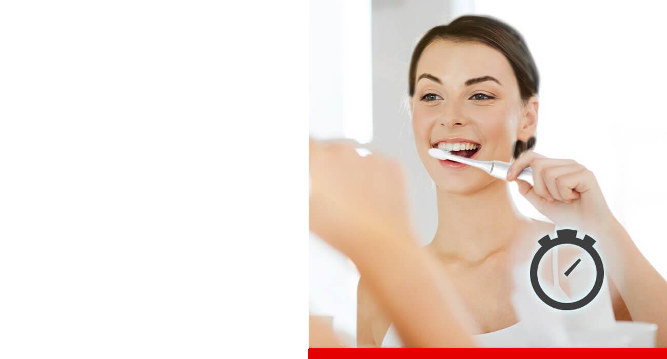 Temporizador inteligente. Su temporizador de 2 minutos asegura que te cepilles durante el tiempo recomendado por los dentistas