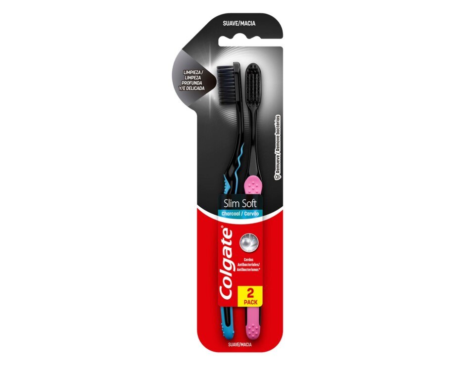 Escova de Dente Colgate Slim Soft Black