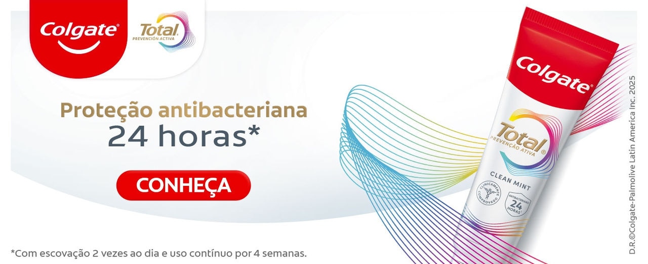 Clique para conhecer mais sobre a linha Colgate Total